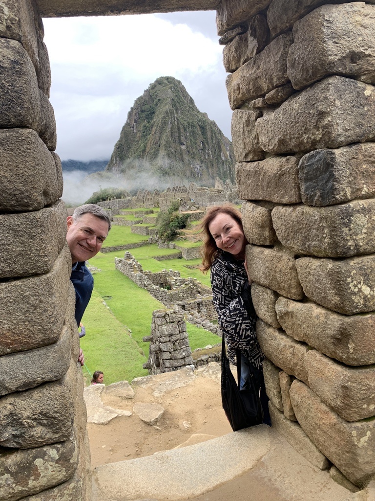 Debra & Richard Peeking Peru
