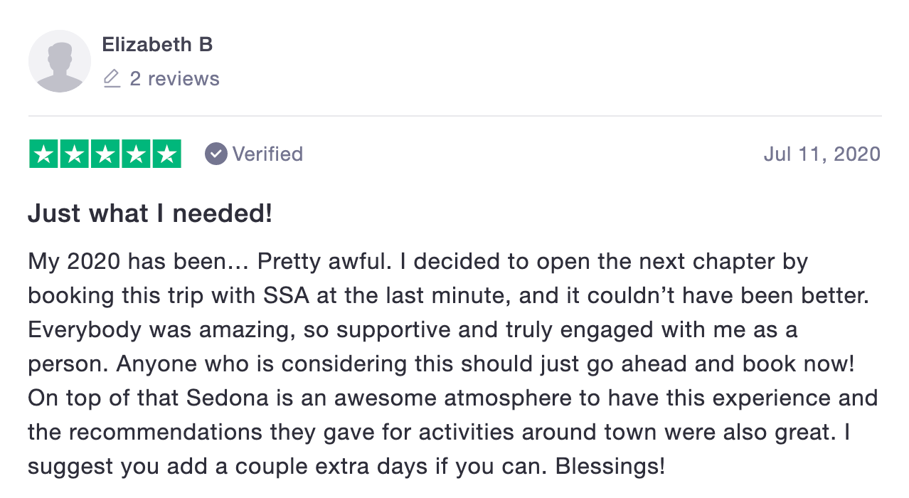 elizabeth testimonial