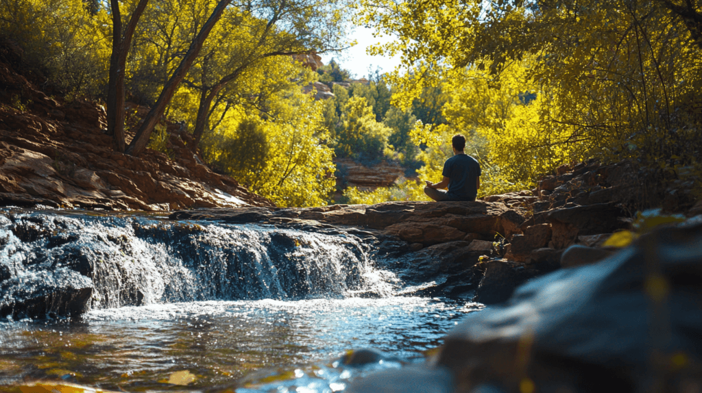 Meditation in a Sedona Soul Adventures Retreat