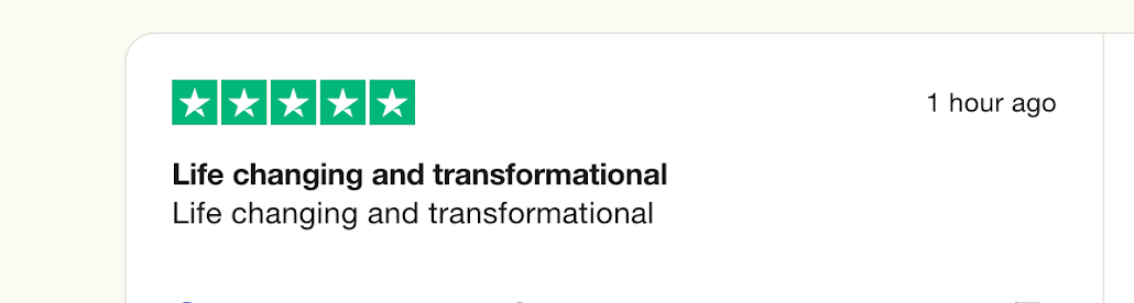 ssa 5 stars "Life-changing and transformational"