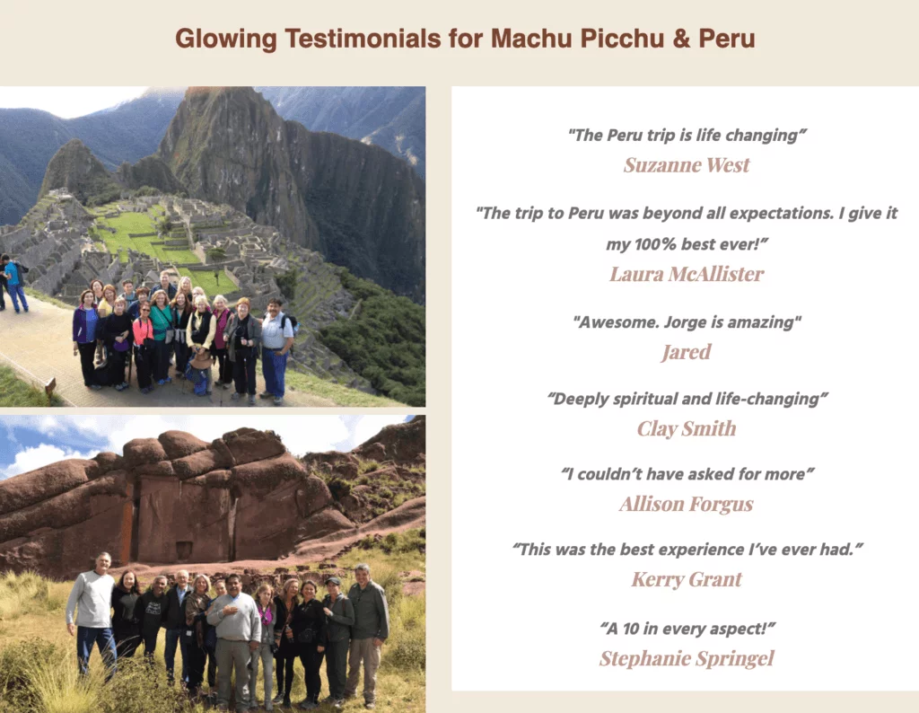 peru testimonials